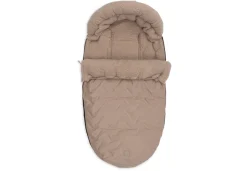 Jollein Voetenzak Buggy/Kinderwagen Embossed Milky Coffee
