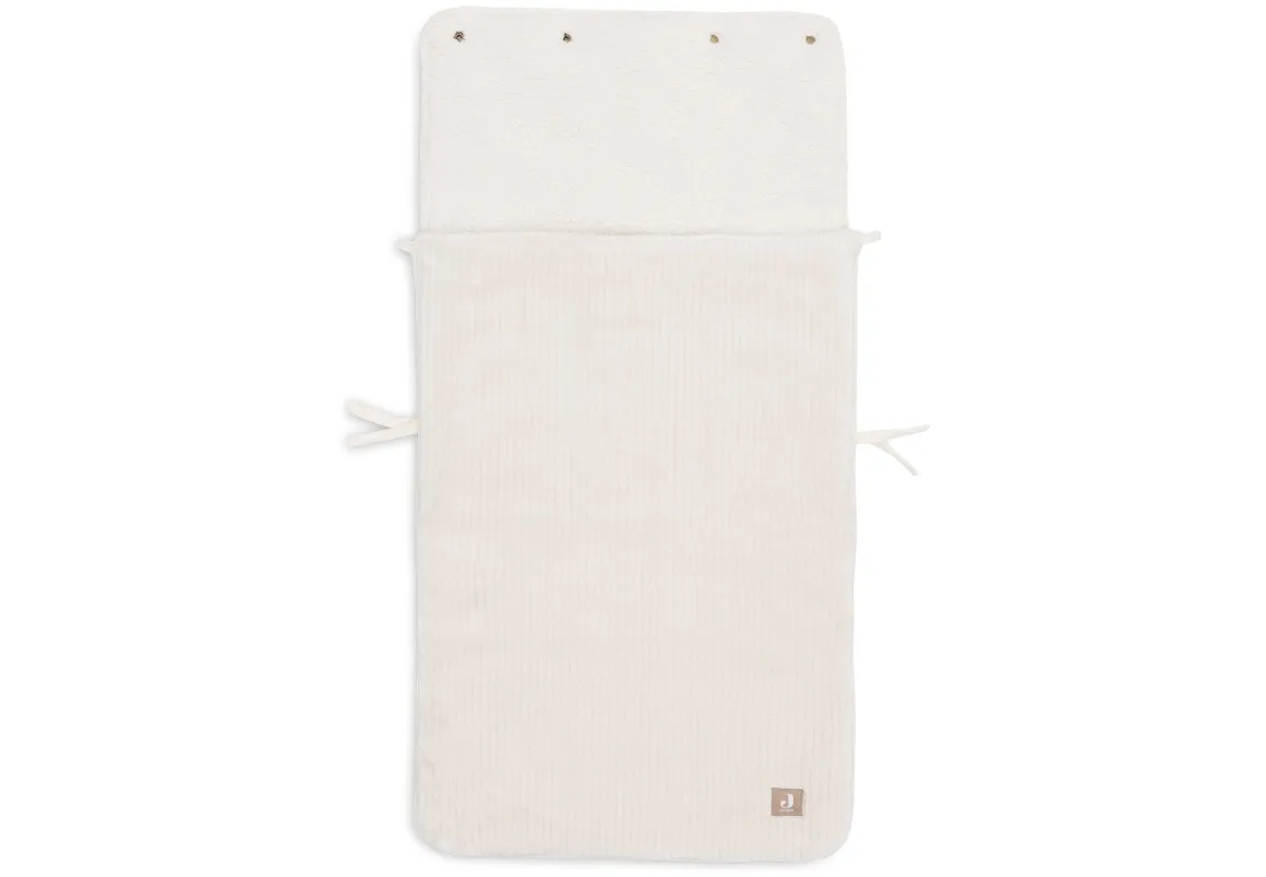 Jollein Voetenzak Groep 0+ 3/5 punts Gordel Cloudy Rib Oatmeal