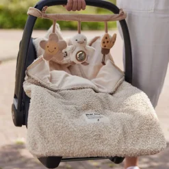 Jollein Voetenzak Groep 0+ Autostoel 3/5 Punts Gordel Boucle Naturel