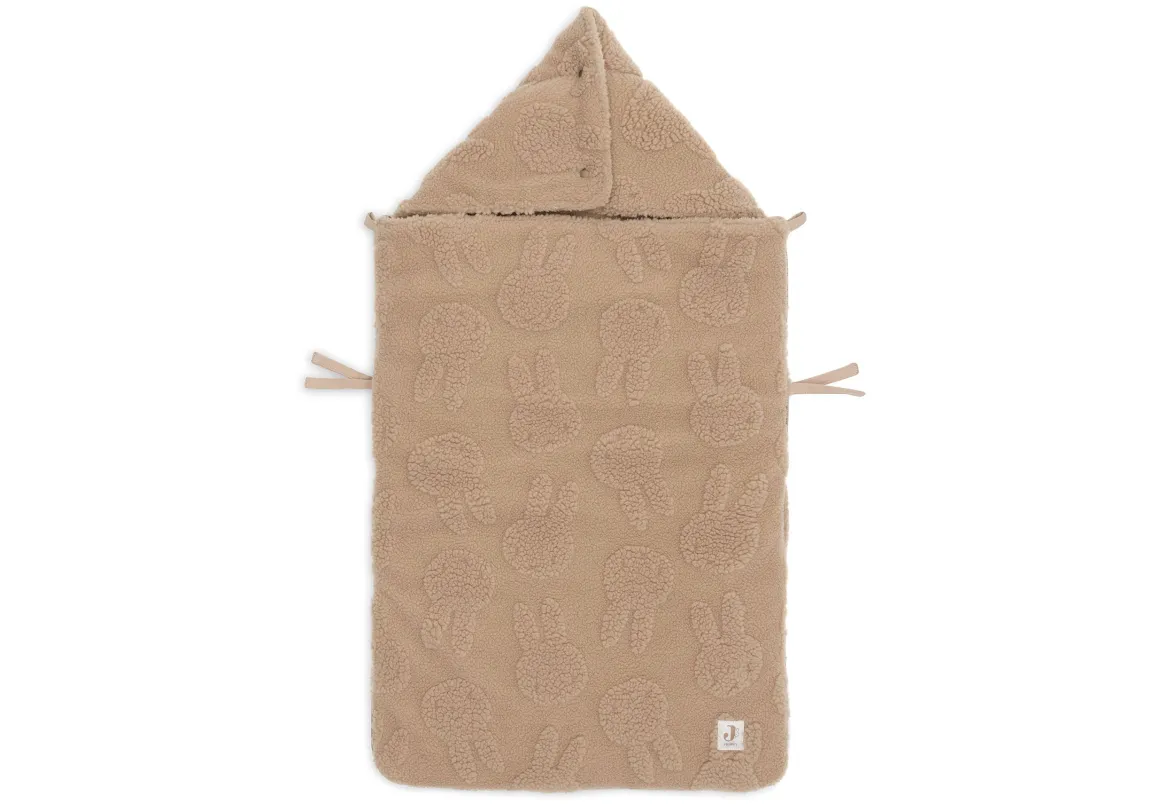 Jollein Voetenzak Groep 0+ 3/5 punts Gordel Miffy Jacquard Teddy Biscuit