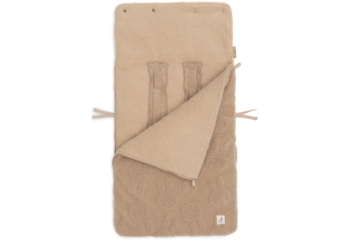 Jollein Voetenzak Groep 0+ 3/5 punts Gordel Miffy Jacquard Teddy Biscuit