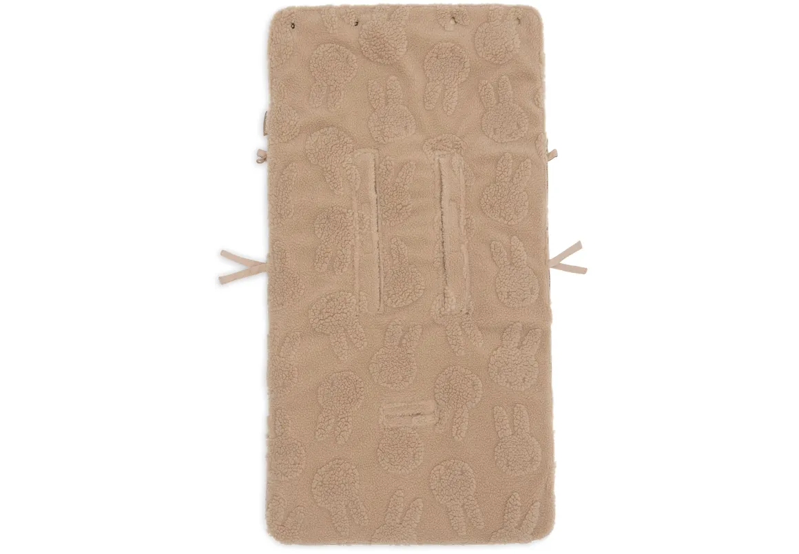 Jollein Voetenzak Groep 0+ 3/5 punts Gordel Miffy Jacquard Teddy Biscuit