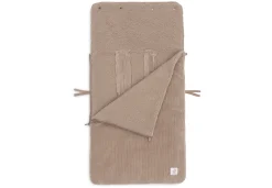 Jollein Voetenzak Groep 0+ 3/5 punts Gordel Cloudy Rib Milky Coffee