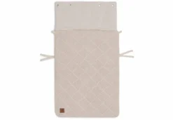 Jollein Voetenzak Groep 0+ Autostoel 3/5 Punts Gordel Check Knit Oatmeal