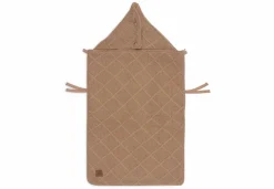 Jollein Voetenzak Groep 0+ Autostoel 3/5 Punts Gordel Check Knit Biscuit