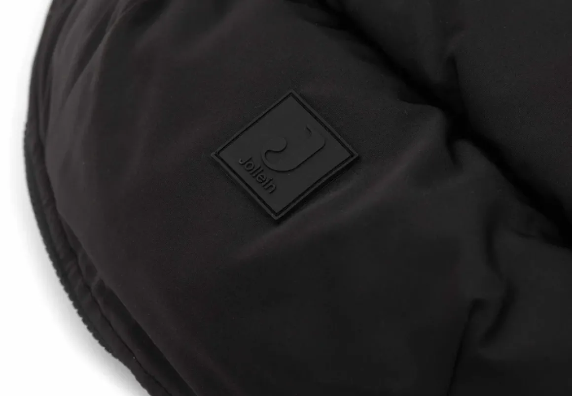 Jollein Voetenzak Groep 0+ Autostoel 3/5 Punts Gordel Puffed Zwart