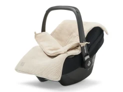 Jollein Voetenzak Groep 0+ Autostoel 3/5 Punts Gordel Basic Knit Nougat