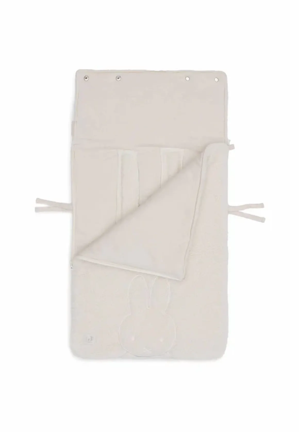 Jollein Voetenzak Groep 0+ Autostoel 3/5 Punts Gordel Miffy Teddy - Oatmeal