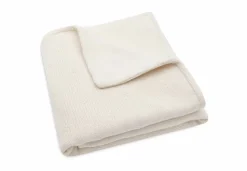 Jollein Wiegdeken 75 x 100 cm Cosy Knit Ivory/Velvet