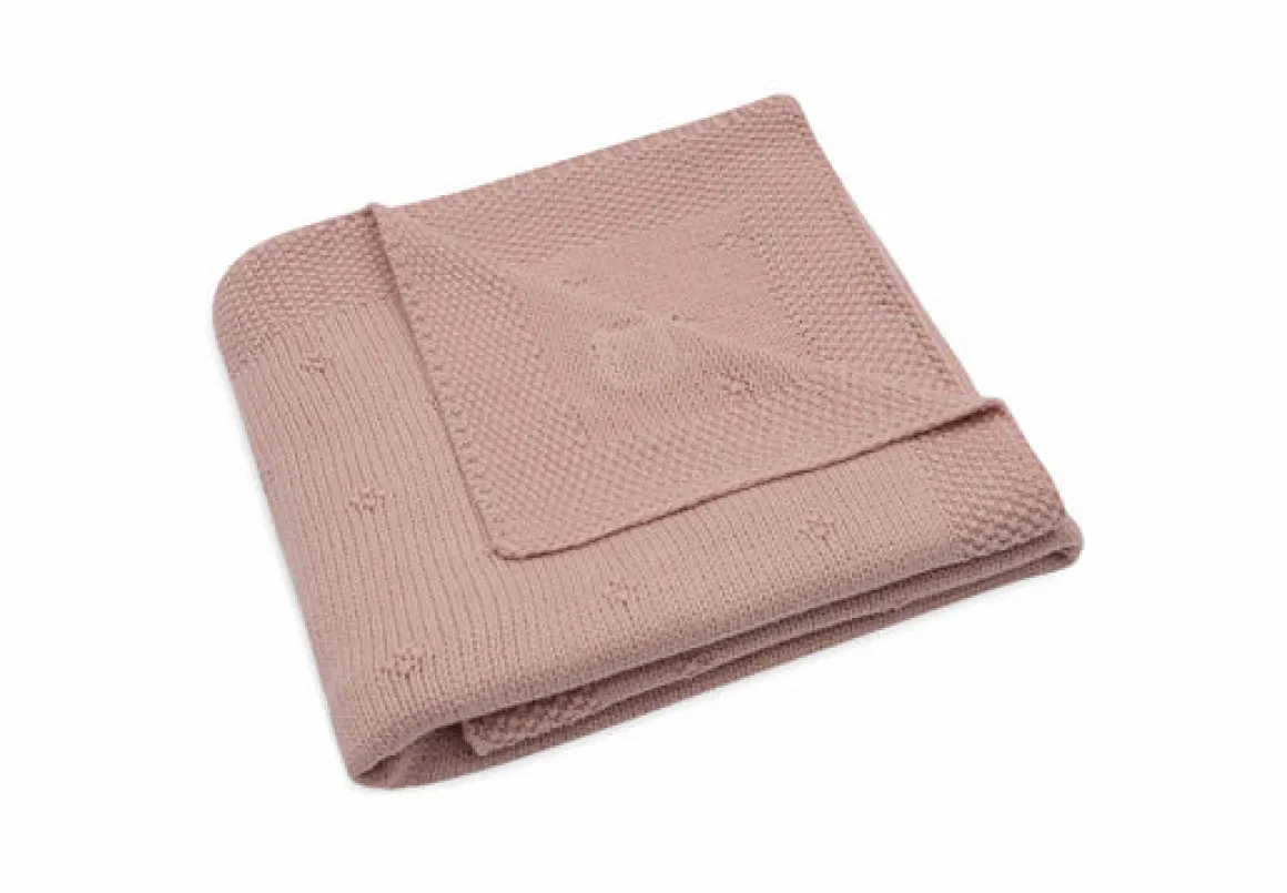 Jollein Wiegdeken 75 x 100 cm Cosy Knit Wild Rose