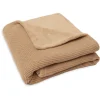 Jollein Wiegdeken Basic Knit Biscuit/ Fleece 75 x 100 cm