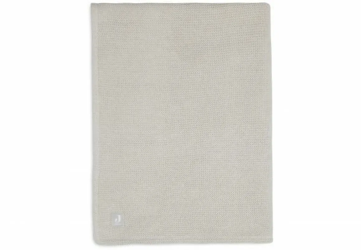 Jollein Wiegdeken Basic Knit Nougat/Fleece 75 x 100 cm