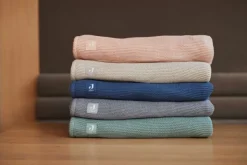 Jollein Wiegdeken Basic Knit Nougat/Fleece 75 x 100 cm