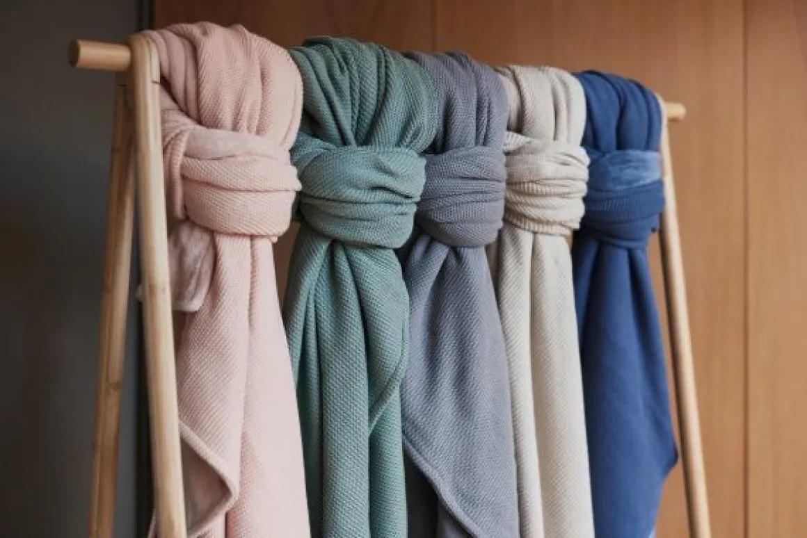 Jollein Wiegdeken Basic Knit Nougat/Fleece 75 x 100 cm