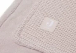 Jollein Wiegdeken Basic Knit Pale Pink/Fleece 75 x 100 cm