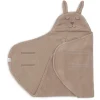 Jollein Wikkeldeken Bunny Cloudy Rib Milky Coffee