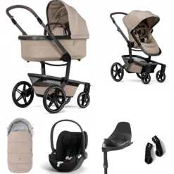 Joolz Kinderwagen 3 In 1 Day5 Sandy Taupe + Isofix Base + Voetenzak