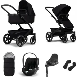 Joolz Kinderwagen 3 In 1 Geo3 Space Black + Isofix Base + Voetenzak