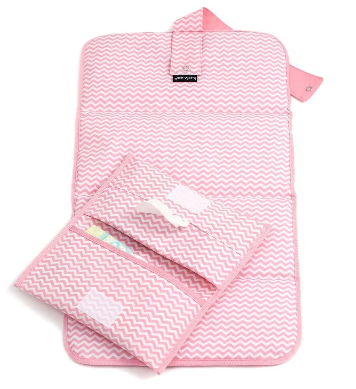 KipKep Verschoonmatje + Luieretui Napper Ziggy Pink