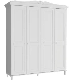 Kledingkast 4 Deurs Lora Wit