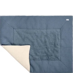 Koeka Boxkleed Wafel Amsterdam Bluestone/Natural 75x95