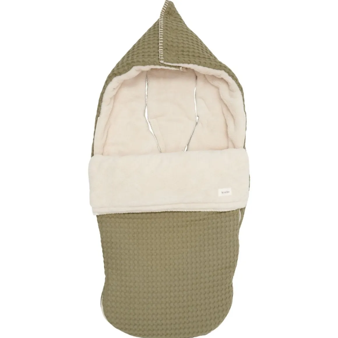 Koeka Buggy Voetenzak Wafel/Teddy Oslo Moss One Size