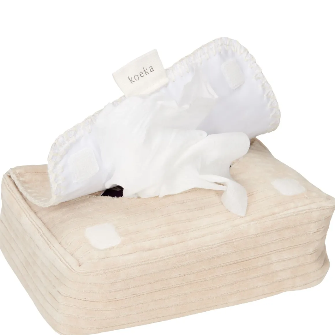 Koeka Hoes Babydoekjes Vik Sand 20x12x6 cm