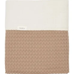 Koeka Ledikantdeken Cotton Fleece Wafel Amsterdam Caffe 100x150