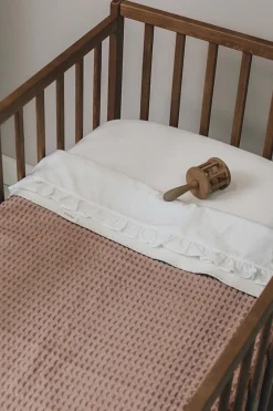 Koeka Ledikantdeken Cotton Fleece Wafel Amsterdam Caffe 100x150