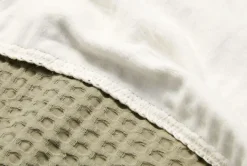 Koeka Ledikantdeken Cotton Fleece Wafel Amsterdam Moss 100x150