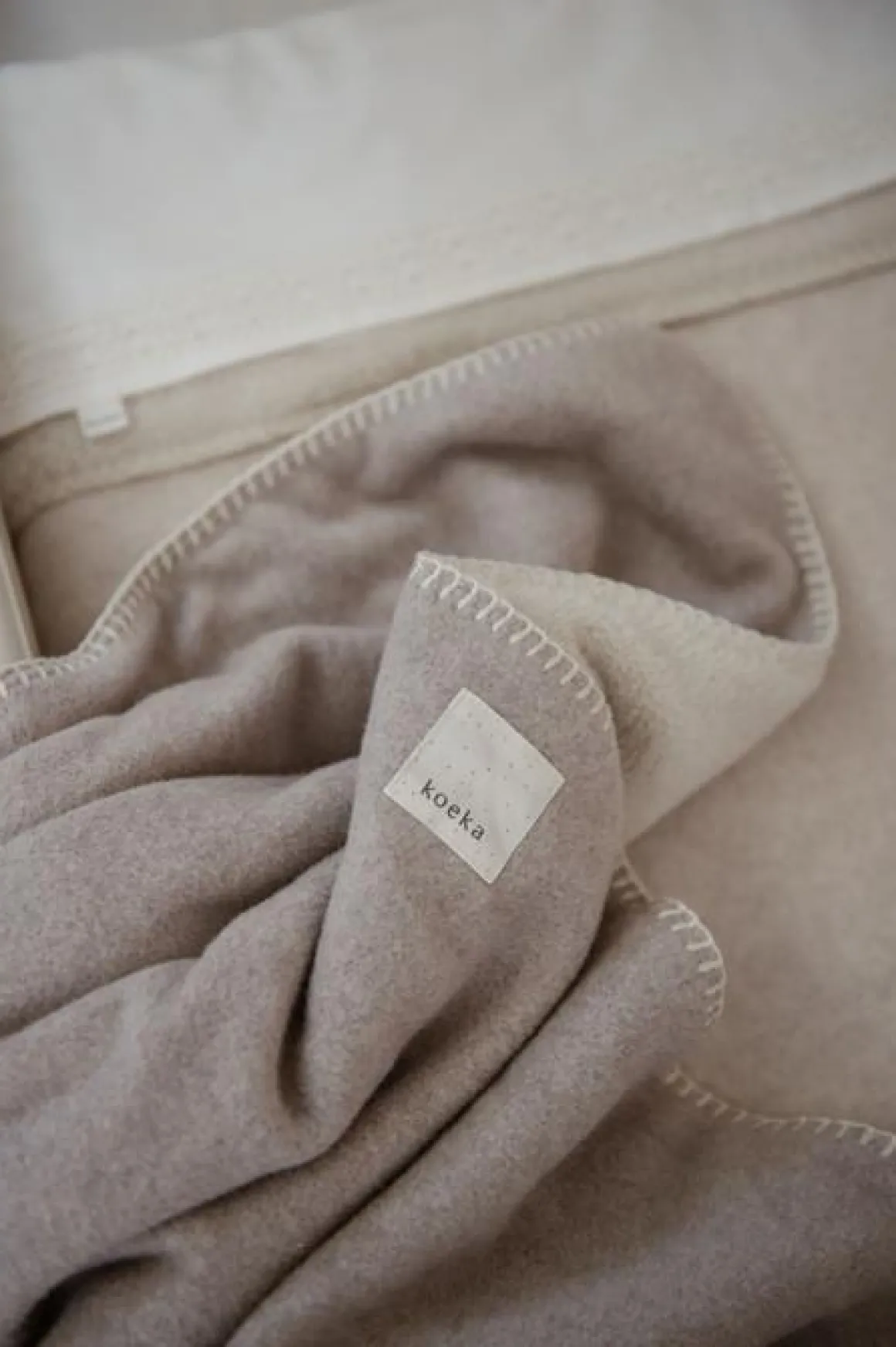 Koeka Ledikantdeken Denver Teddy Clay 100 x 150 cm