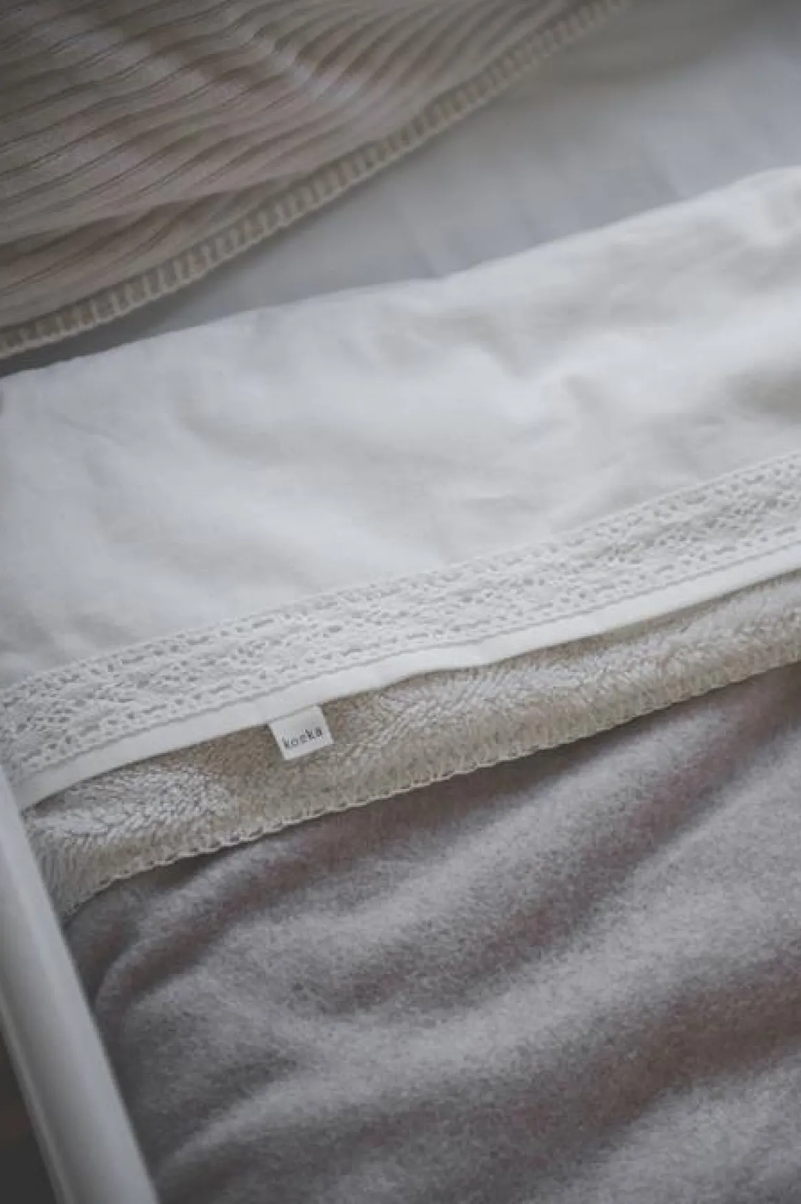 Koeka Ledikantdeken Denver Teddy Clay 100 x 150 cm