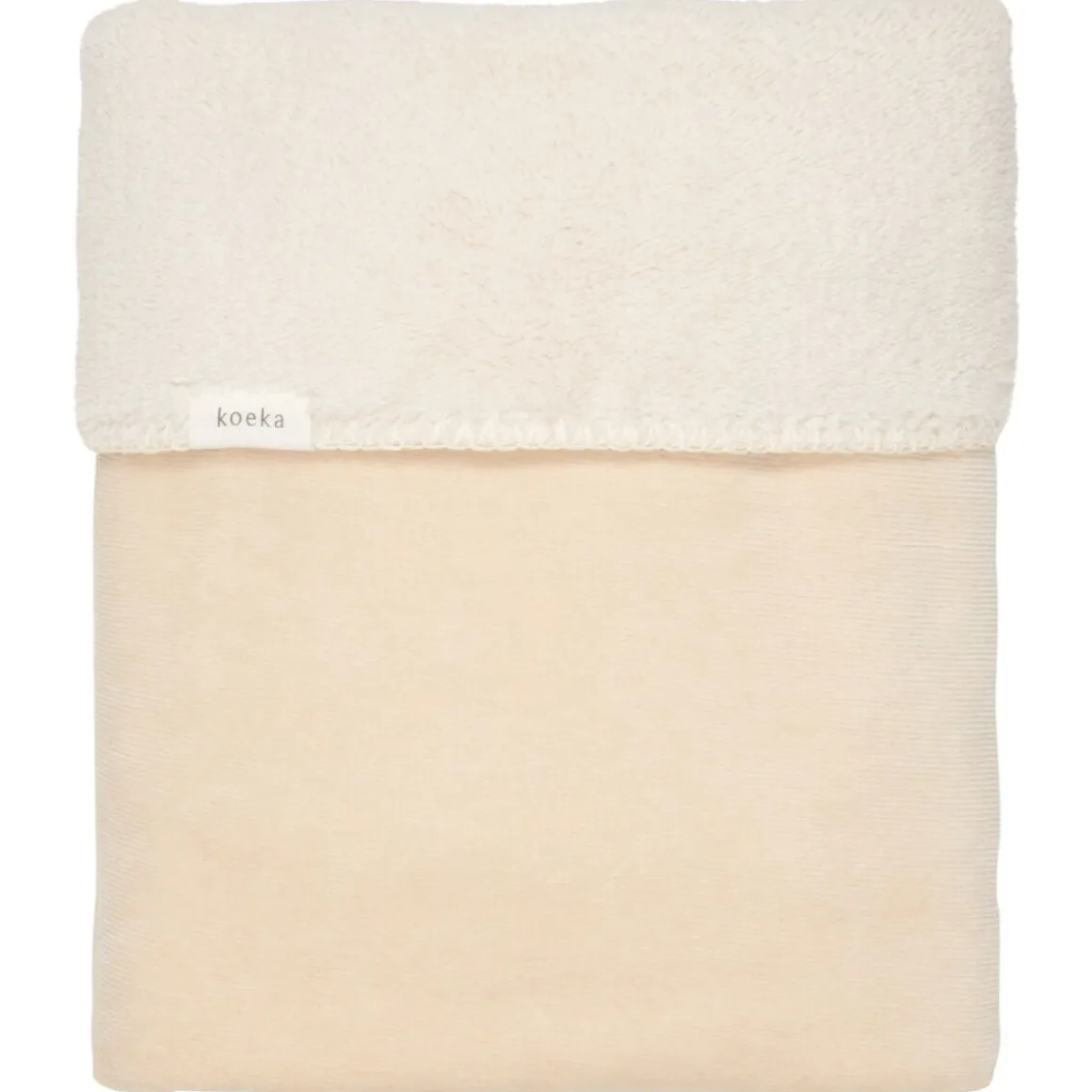 Koeka Ledikantdeken Teddy Oddi Warm White 100 x 150 cm