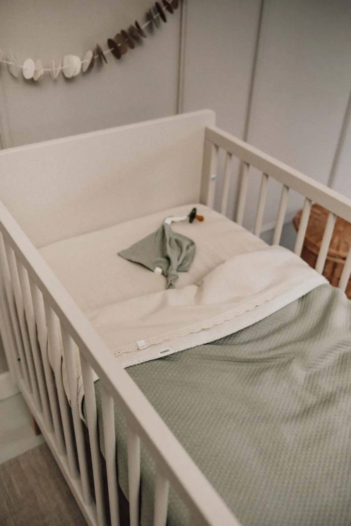 Koeka Ledikantdeken Teddy Elim Sage 100x150 cm