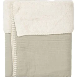Koeka Ledikantdeken Teddy Faro Sage 100x150cm