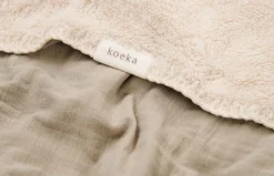 Koeka Ledikantdeken Teddy Faro Sage 100x150cm