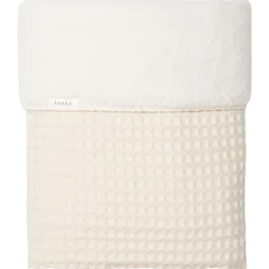 Koeka Ledikantdeken Wafel/Teddy Oslo Natural/Pebble 100 x 150 cm