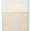 Koeka Ledikantdeken Wafel Teddy Oslo Sand/Pebble 100x150