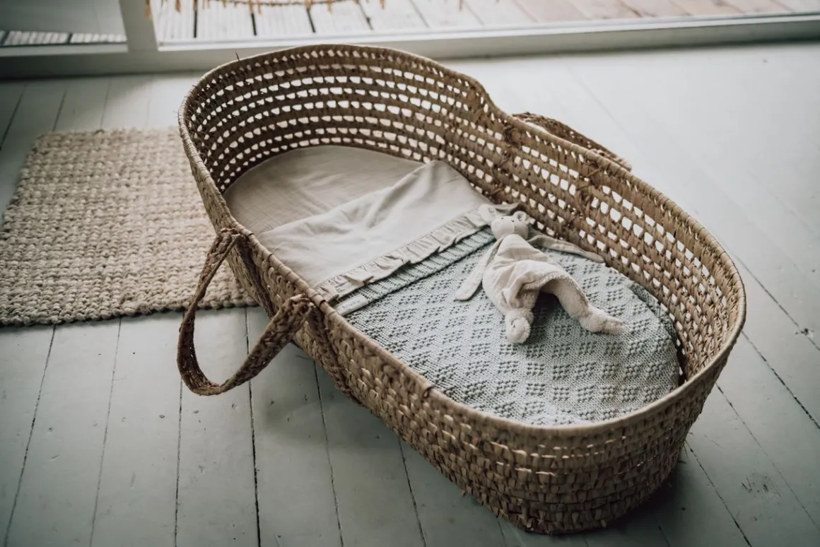 Koeka Ledikantlaken & Hoeslaken Set Ruffle Faro Warm White One Size