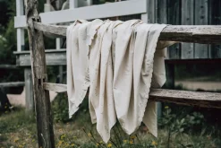 Koeka Ledikantlaken & Hoeslaken Set Ruffle Faro Warm White One Size