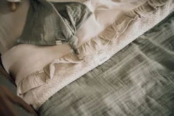 Koeka Ledikantlaken & Hoeslaken Set Ruffle Faro Sage One Size