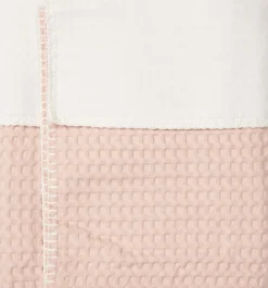 Koeka Wiegdeken Cotton Fleece Wafel Amsterdam Rosa Salt 100x75