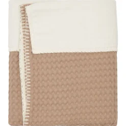 Koeka Wiegdeken Cotton Fleece Wafel Amsterdam Caffe 100x75