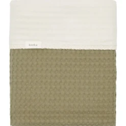 Koeka Wiegdeken Cotton Fleece Wafel Amsterdam Moss 100x75