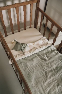 Koeka Wiegdeken Teddy Faro Sage 75x100cm