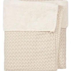Koeka Wiegdeken Wafel Teddy Oslo Sand/Pebble 100x75