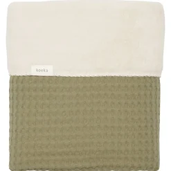 Koeka Wiegdeken Wafel/Teddy Oslo Moss 100x75