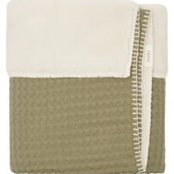 Koeka Wiegdeken Wafel/Teddy Oslo Moss 100x75