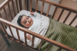 Koeka Wiegdeken Wafel/Teddy Oslo Moss 100x75