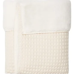 Koeka Wiegdeken Wafel/Teddy Oslo Natural/Pebble 100 x 75 cm